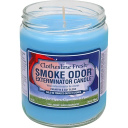 [2527b] Smoke Odor Candle 13oz Clothesline Fre