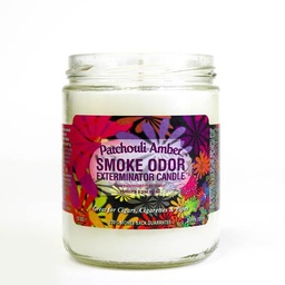 [2527d] Smoke Odor Candle 13oz Patchouli Amber