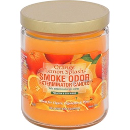 [2527i] Smoke Odor Candle 13oz Orange/Lemon