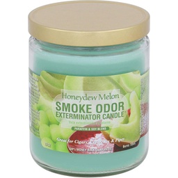 [2527j] Smoke Odor Candle 13oz Honeydew Melon