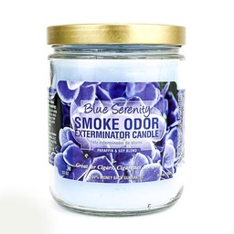 [2527k] Smoke Odor Candle 13oz Blue Serenity