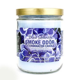 [2527k] Smoke Odor Candle 13oz Blue Serenity