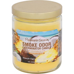 [2527n] Smoke Odor Candle 13oz Pineapple Coconut