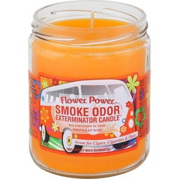 [2527t] Smoke Odor Candle 13oz Flower Power