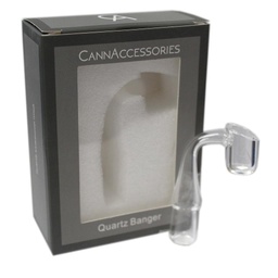 [caq005a9] Glass Concentrate Accessory Cannacessories Quartz Banger 5MIL 14mm Female 90 Degree