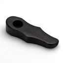4" Ebony Shaped Wood Pipe