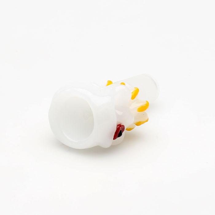 19mm White Skull Bowl
