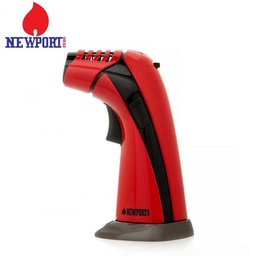 [npt005a] Newport Zero Triple Flame Torch Red and Black