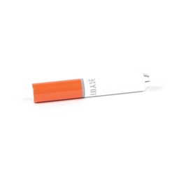[ry182] Short Aluminum Cigarette with Solid Color Mouthpiece