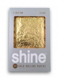 [sh003] Shine 24k Gold Two Sheet Pack Rolling Papers