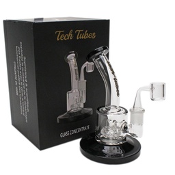 [tebc003] Glass Concentrate Rig Tech Tubes 6" Can Bent Neck Circ