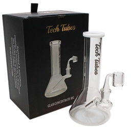 [tebc005] Glass Concentrate Rig Tech Tubes 8" Fixed Stem Mini Beaker