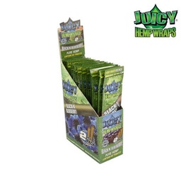 [jhw002b] Juicy Jay Hemp Wrap Black n Blue Box of 25