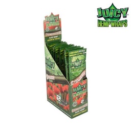 [jhw005b] Juicy Jay Hemp Wrap Strawberry (Box of 25)