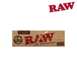 [pap93b] Rolling Papers RAW Classic Hemp Single Wide Single Window Box of 50