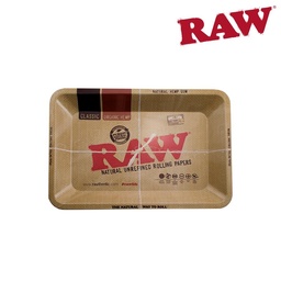 [h452] Rolling Tray RAW Metal Mini 7.2" x 5" x0.88" 