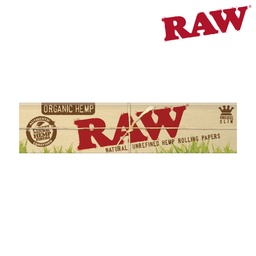 [pap32b] Raw Organic King Size Slim Papers Box/50