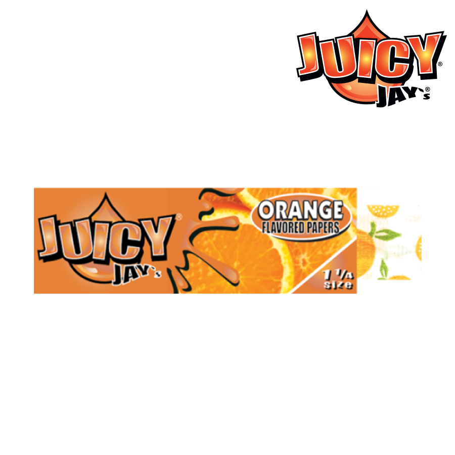 Juicy Jay  1  1/4 Orange Papers Box/24