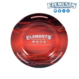 [h696] Ashtray Elements Metal Red
