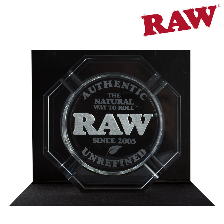 Raw Crystal Glass Ashtray