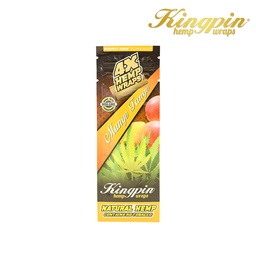 [khw005b] Kingpin Hemp Wraps 4X Mango Tango Box/25