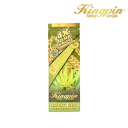[khw011b] Kingpin Hemp Wraps 4X Original G (Natural) Box/25