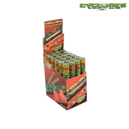 [chw004b] Cyclone Hemp Wraps Strawberry 2-Pack Cones - Box/24