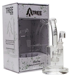 [trbc017] Glass Concentrate Rig Tree Glass 6" Circ Perc with Banger