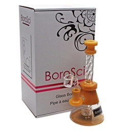 [bsbc005n] Glass Rig BoroSci 8" Crystal Mouthpiece Circ Perc with Banger