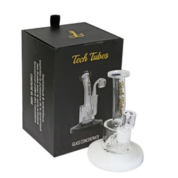 [tebc003f] Glass Concentrate Rig Tech Tubes 6" Can Bent Neck Circ