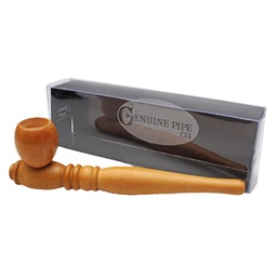 [gpw005] Wooden Pipe Genuine Pipe Co Light Teak - Long