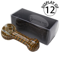 [gpg013b] Glass Pipe Genuine Pipe Co 3" Heavy Colour String - Display/12