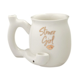 [fct003] Ceramic Stoner Girl Mug Pipe