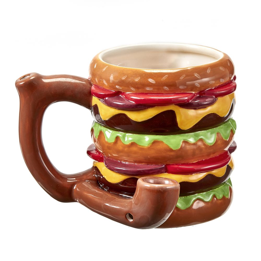 Ceramic Burger Mug Pipe
