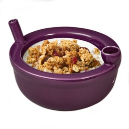 [fct008] Ceramic Cereal Purple Bowl Pipe
