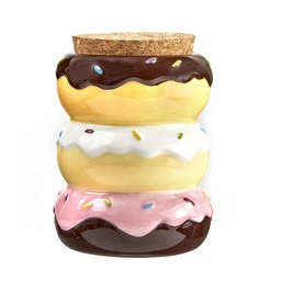 [fct012] Ceramic Donut Stash Jar