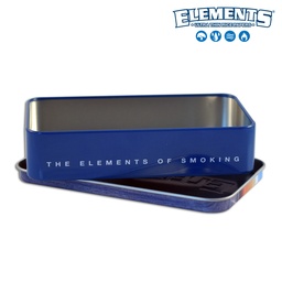 [h704blu] Elements Tin Box Blue