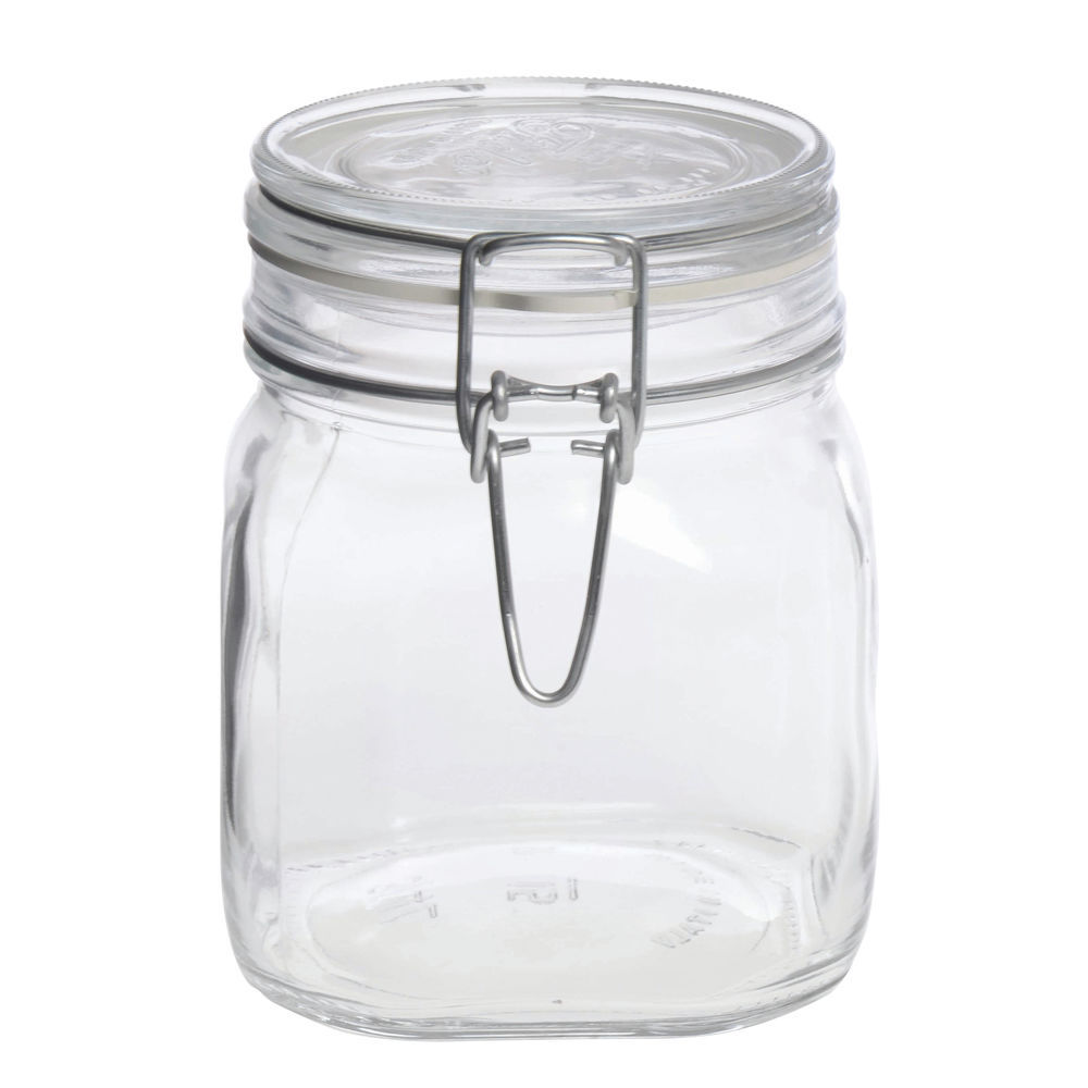 Glass Stash Jar Clamp Style Plain