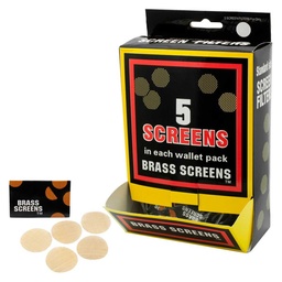 [stl553b] Screens - Metal - Standard Brass Pre Packed 500 Pack