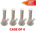KIT: *CASE OF 4* Glass Bong Tech Tubes 12" Full Colour Beaker White