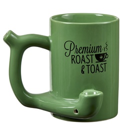 [fct024] Ceramic Roast and Toast Mug Pipe Green