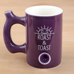 [fct025] Ceramic Roast and Toast Mug Pipe Purple