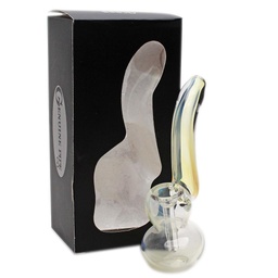 [gpb002clr] Glass Bubbler Genuine Pipe Co Mini Stand Up Bubbler Clear