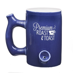 [fct030] Ceramic Roast and Toast Mug Pipe Blue