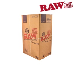 [cone17] Raw Classic Natural Unrefined Pre-Rolled 98 Special Cones - Bulk Box/1400