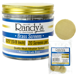 [rdsc10625-b36] Randy's Screens - Metal - Brass 0.625 - 36 x 20PK