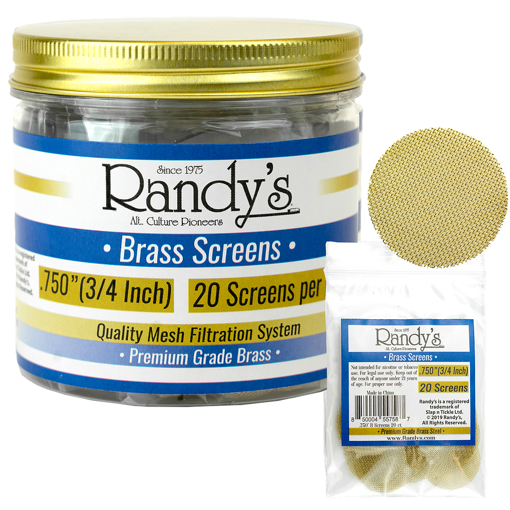 Randy's Screens - Metal - Brass 0.750 - 36 x 20PK