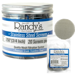 [rdsc20750-b36] Randy's Screens - Metal - Stainless Steel 0.750 - 36 x 20PK