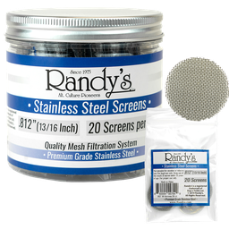 [rdsc20812-b36] Randy's Screens - Metal - Stainless Steel 0.812 - 36 x 20PK