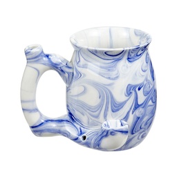 [fct032] Ceramic Roast and Toast Mug Pipe Marble Blue